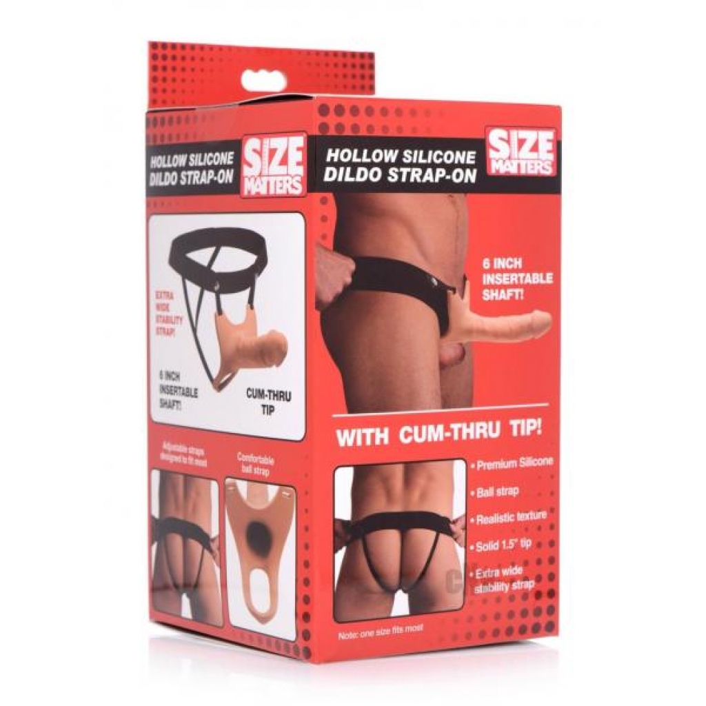 Size Matters Hollow Dildo Strap On Fle - Xr Llc