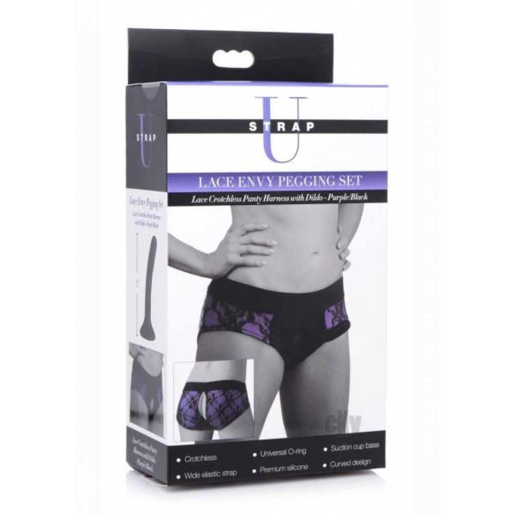 Strap U Lace Envy Pegging Set - Purple