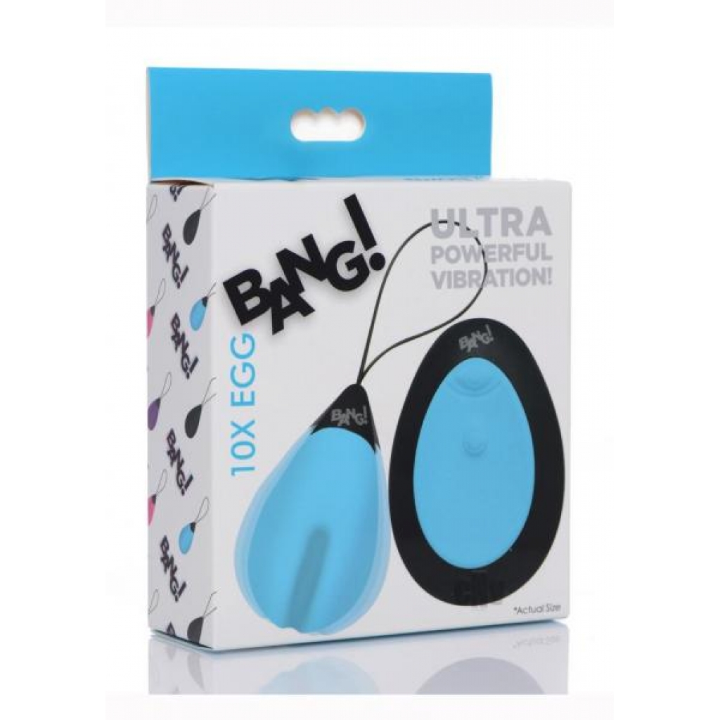 Bang 10x Silicone Vibrating Egg Blue - Xr Llc