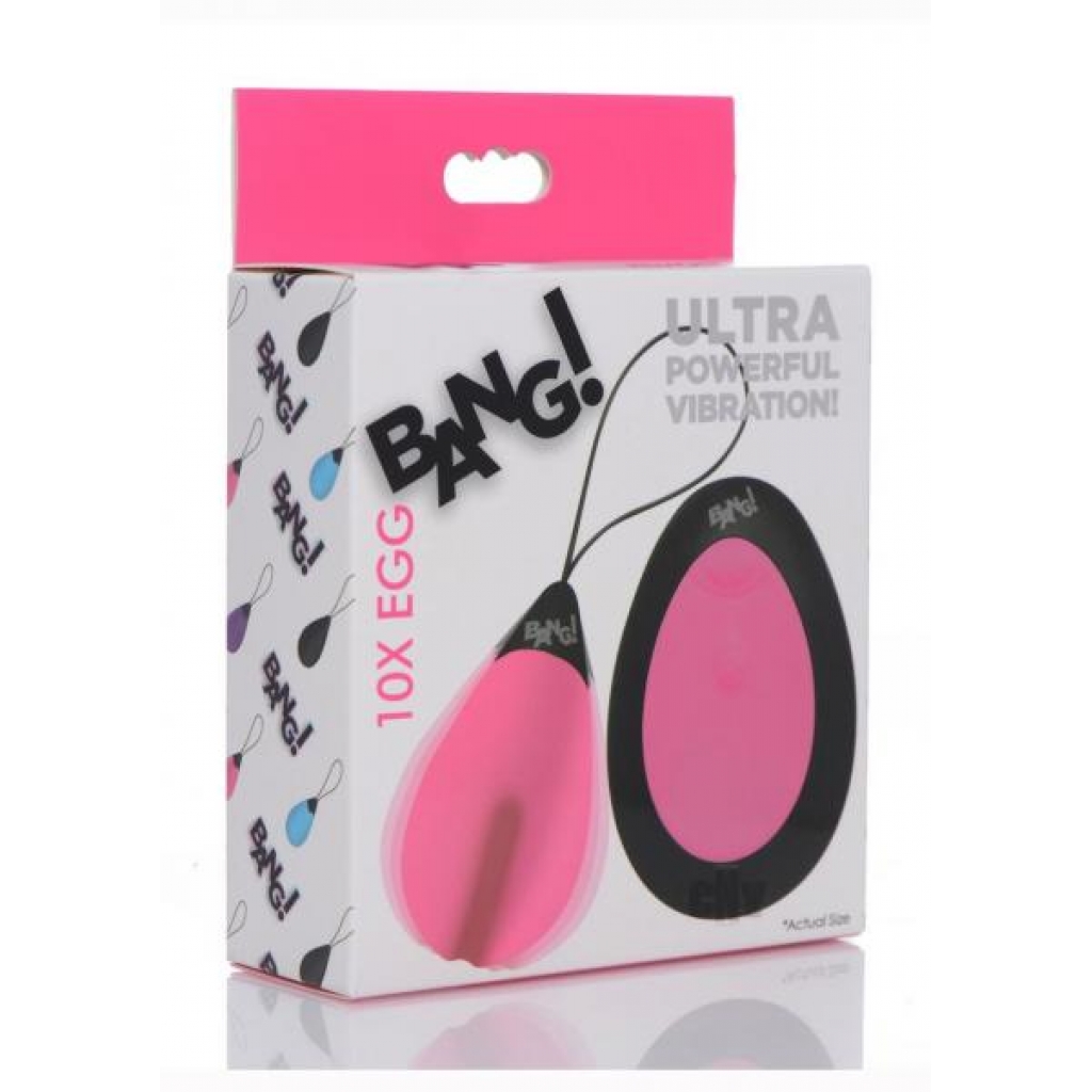 Bang 10x Silicone Vibrating Egg Pink - Xr Llc