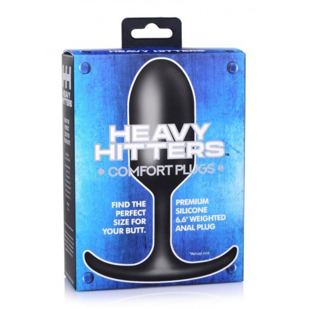 Hh Silicone Weighted Anal Plug Xl Black - Xr Llc