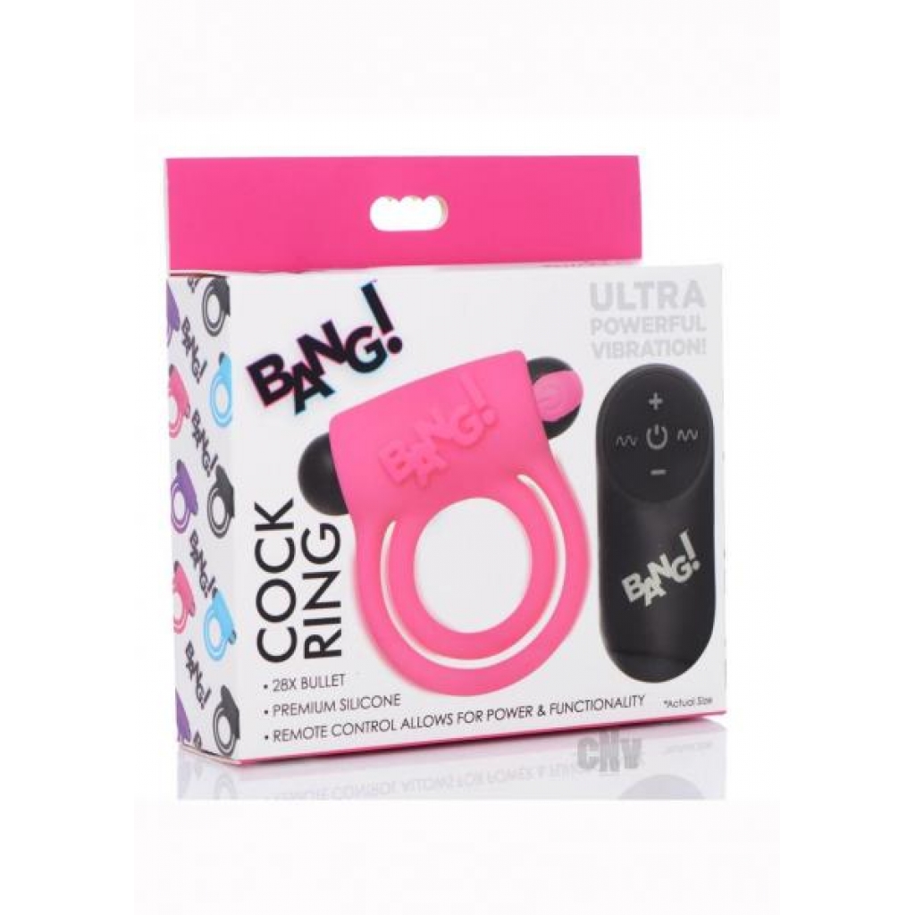 Bang C-ring And Bullet W/remote Pink - Xr Llc