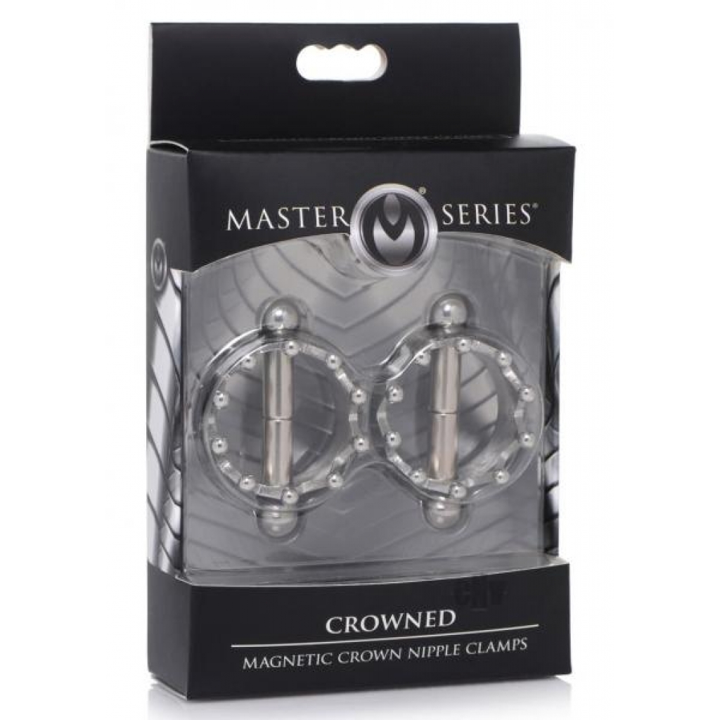 Ms Crowned Magnet Nipple Clamps Silver - Xr Llc