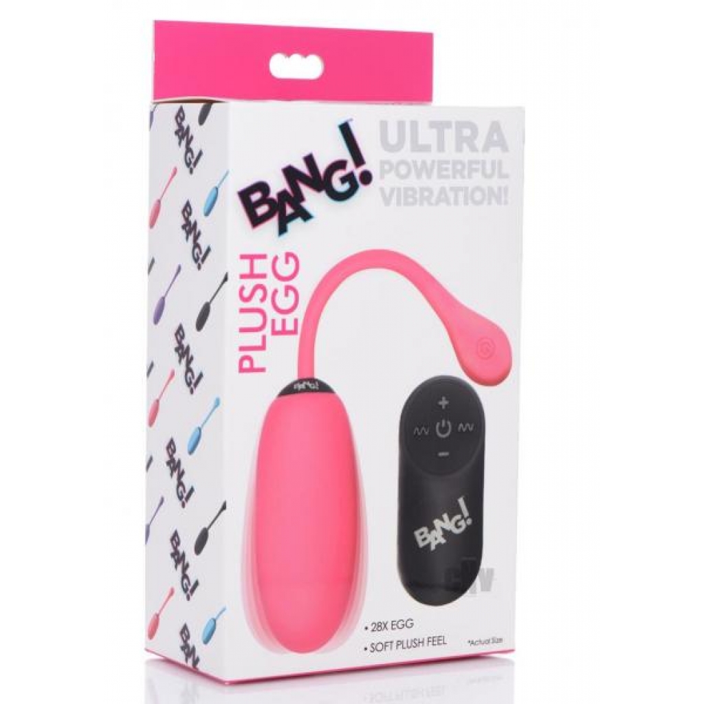 Bang 28x Plush Egg And Remote Pink - Xr Llc