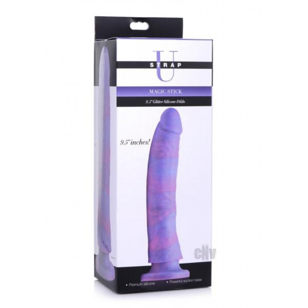 Strap U Magic Stick Glit Dildo 9.5 Purpl - Xr Llc