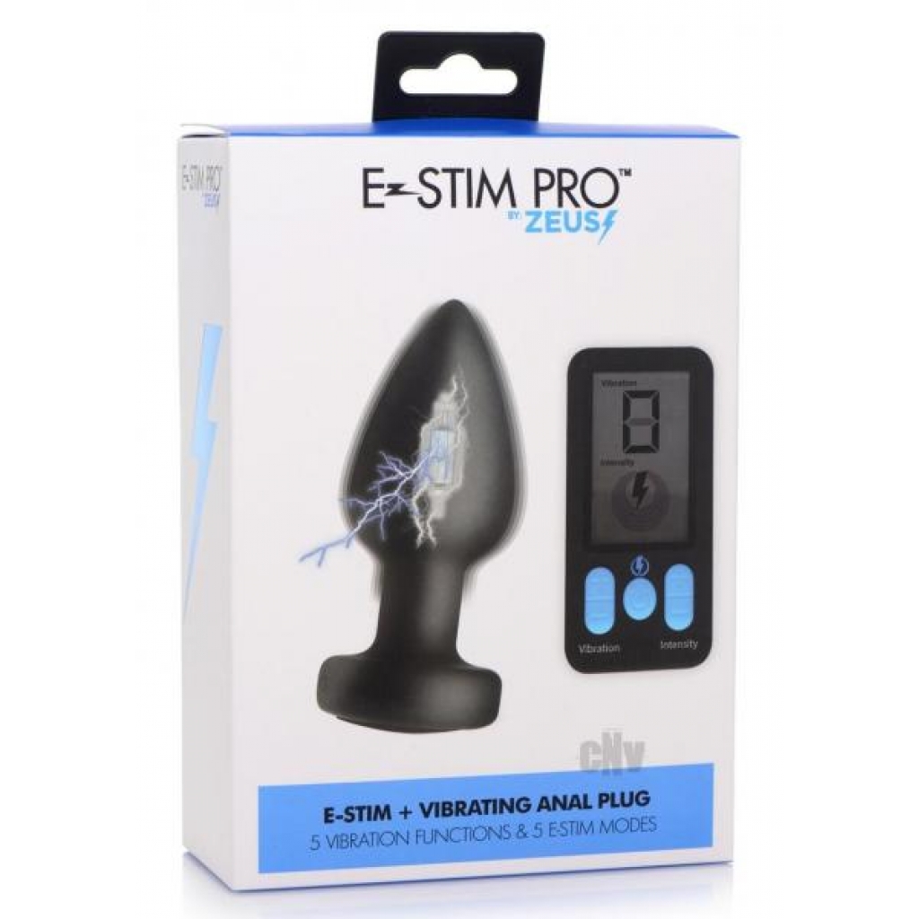 Zeus Vibe And Estim Anal Plug W/remote - Xr Llc