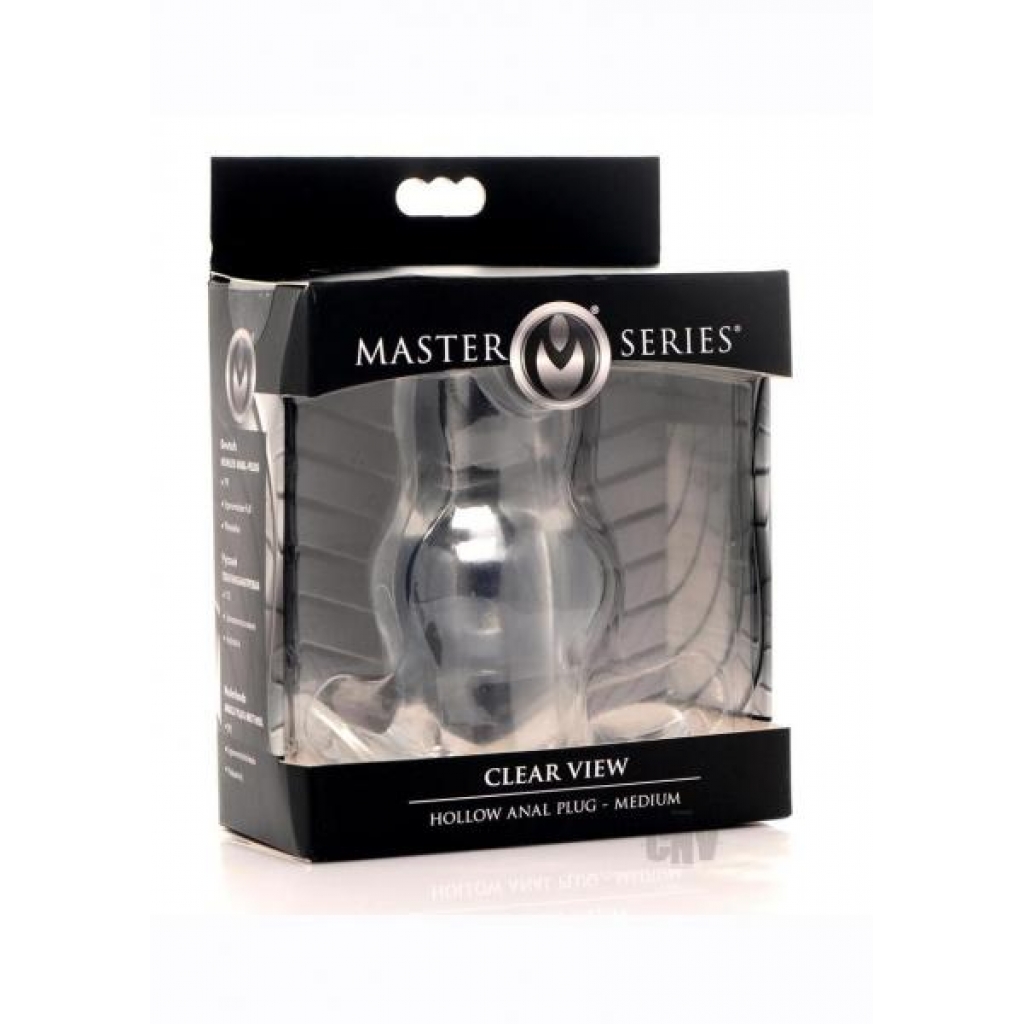 Ms Clear View Hollow Anal Plug Md - Xr Llc