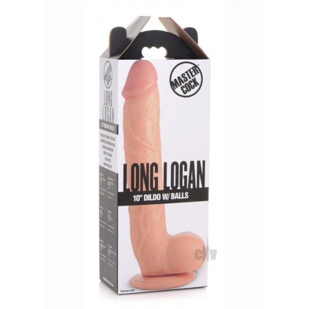 Mc Long Logan Dildo with Balls - 10 Light