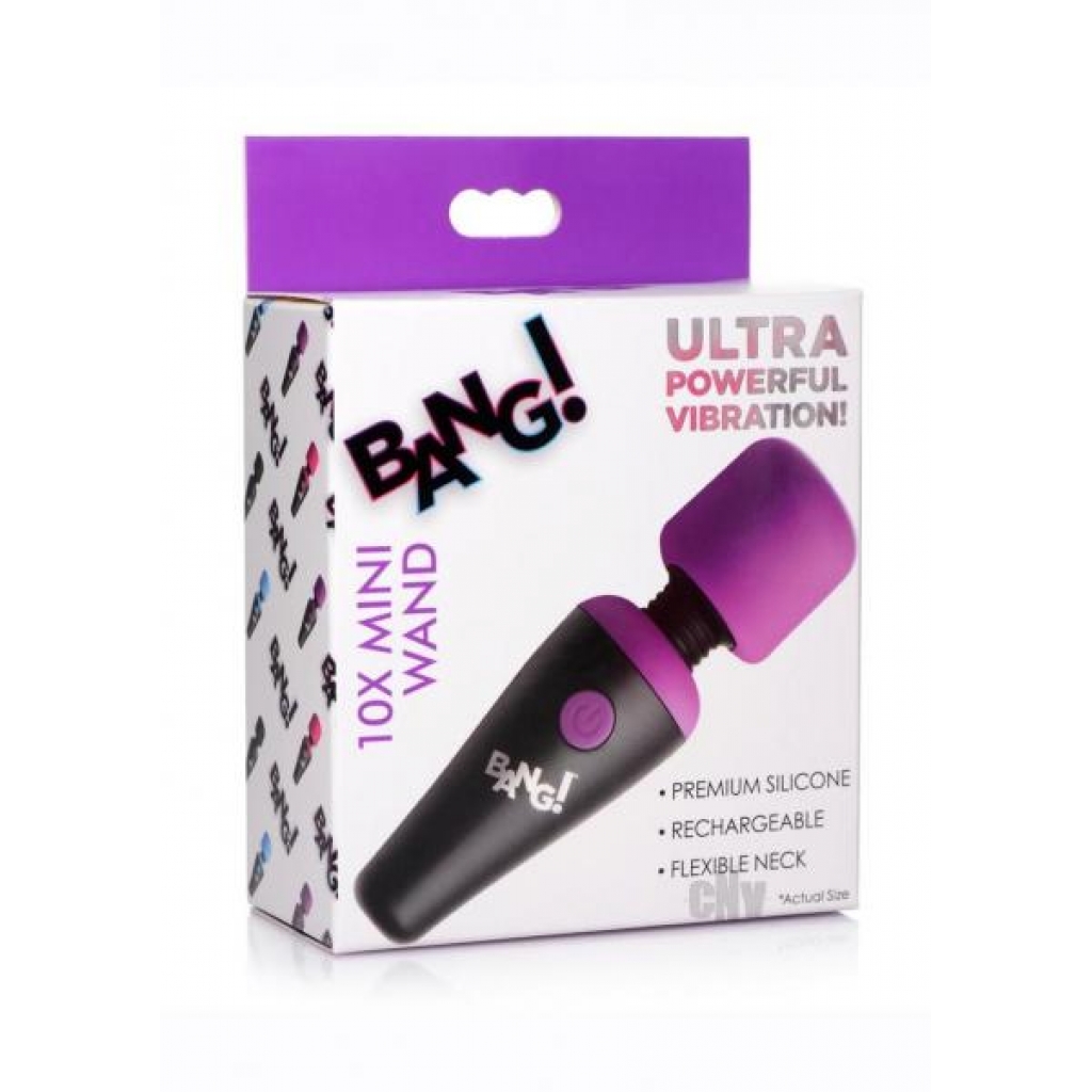 Bang 10x Vibe Mini Silicone Wand Purple - Xr Llc