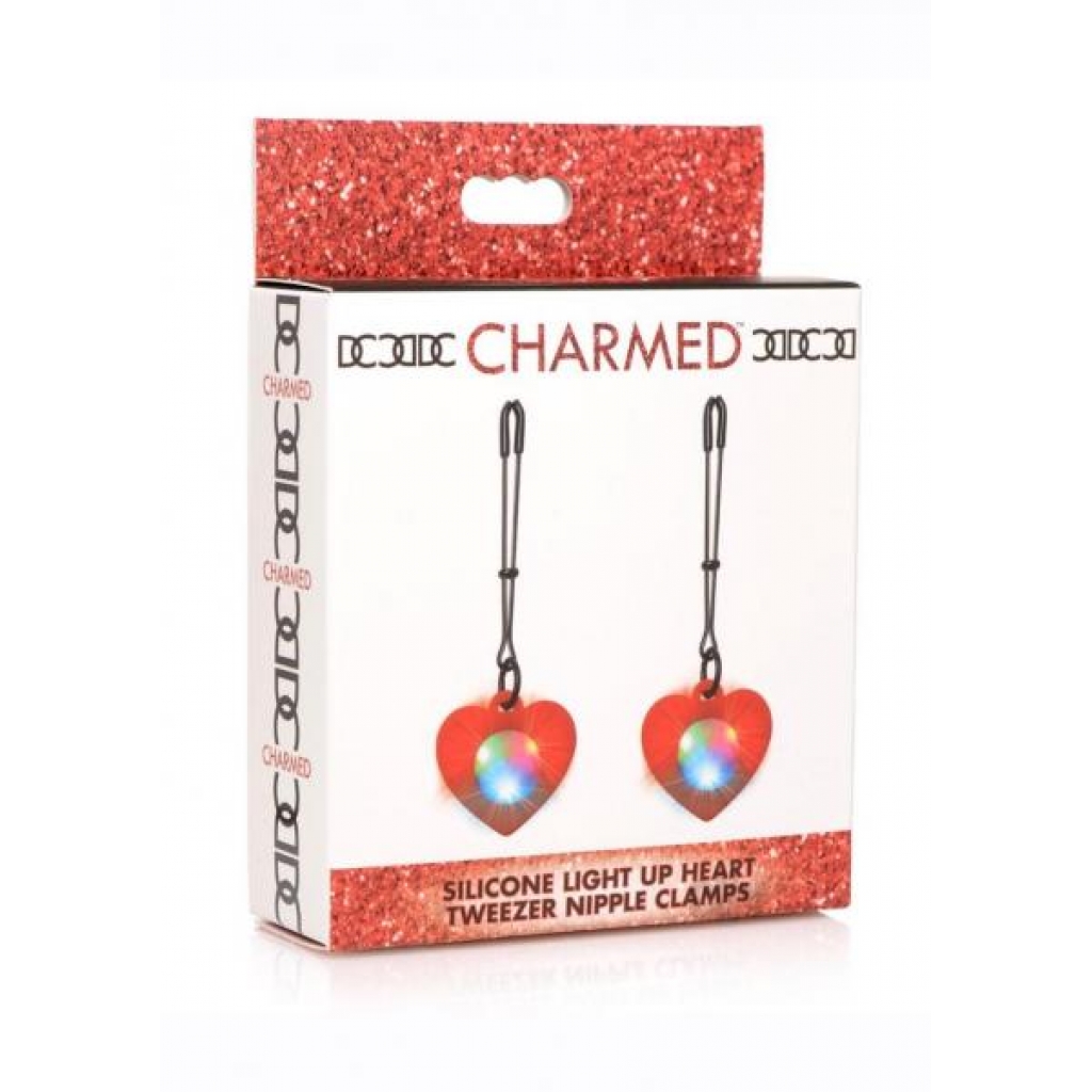 Charmed Light Up Heart Tweezer Nip Red - Xr Llc