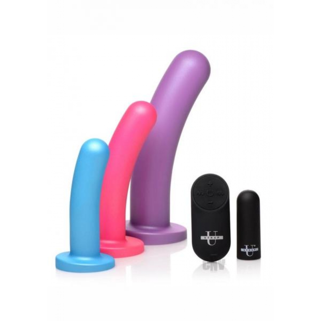 Strap U Triple Peg Set with Remote - Versatile Dildo Collection