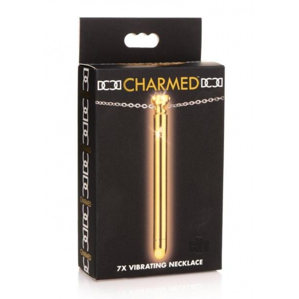 Charmed 7x Vibrating Necklace Gold - Xr Llc