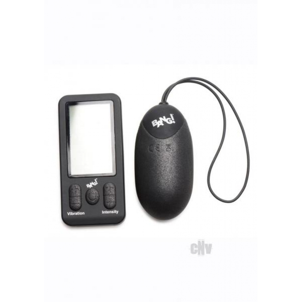 Bg 25x Silicone Xl Egg W/remote Black - Xr Llc