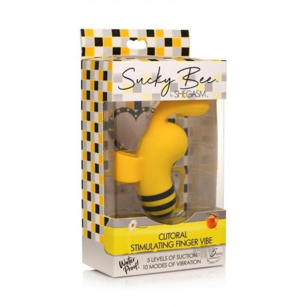 Sucky Bee Vibrator - Black/Yellow