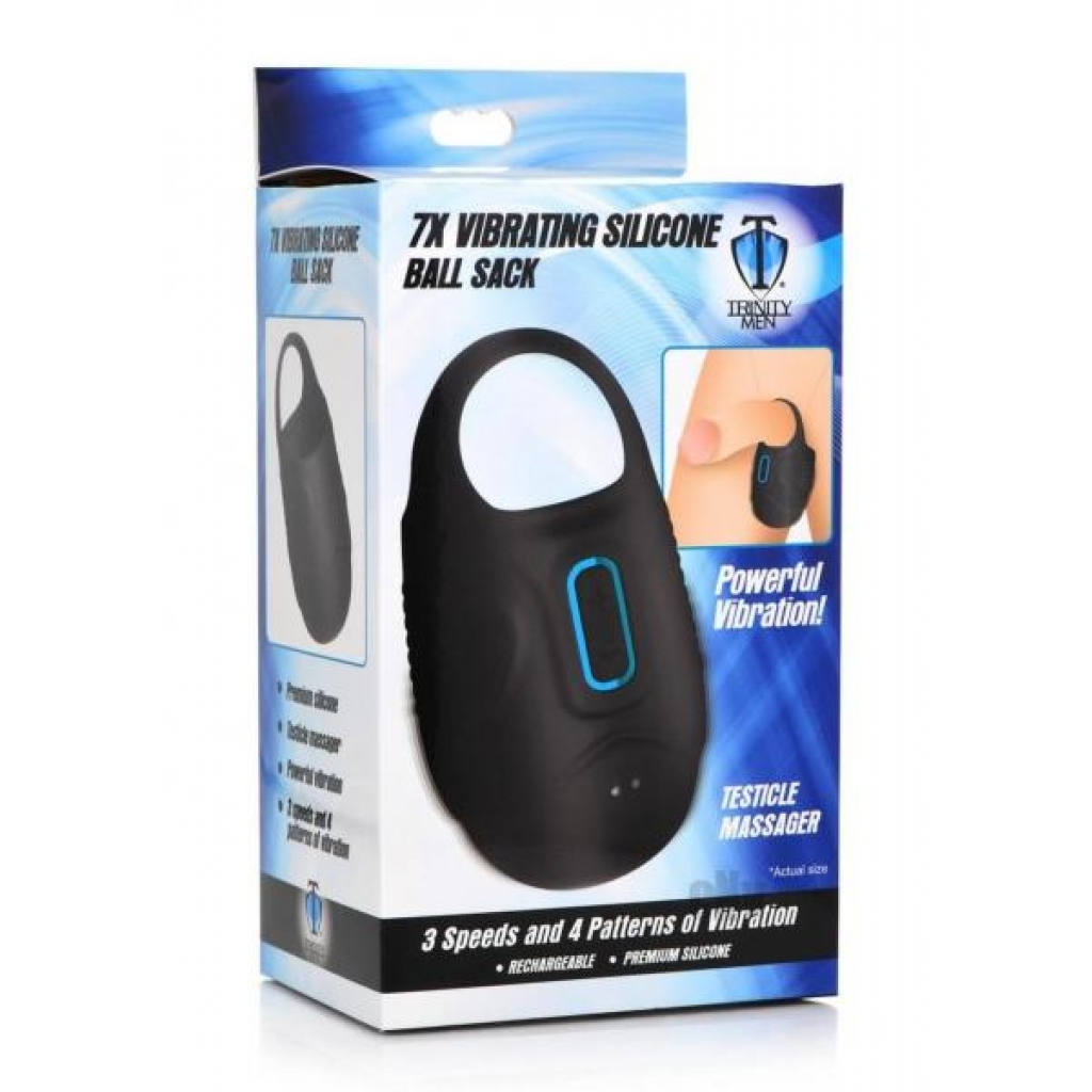 T4M 7x Vibrating Silicone Ball Sack - Ultimate Testicle Stimulator