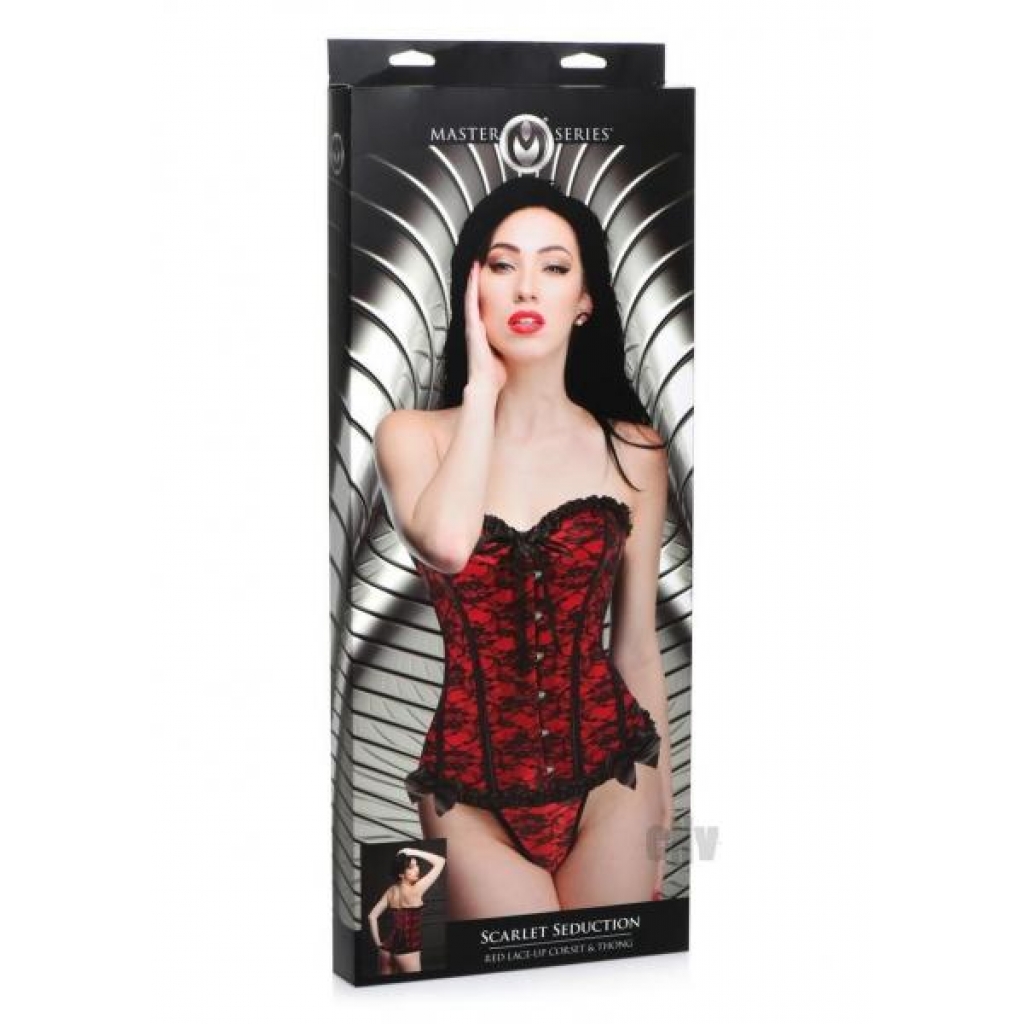 Ms Scarlet Seduction Corset Thong Md - Xr Llc