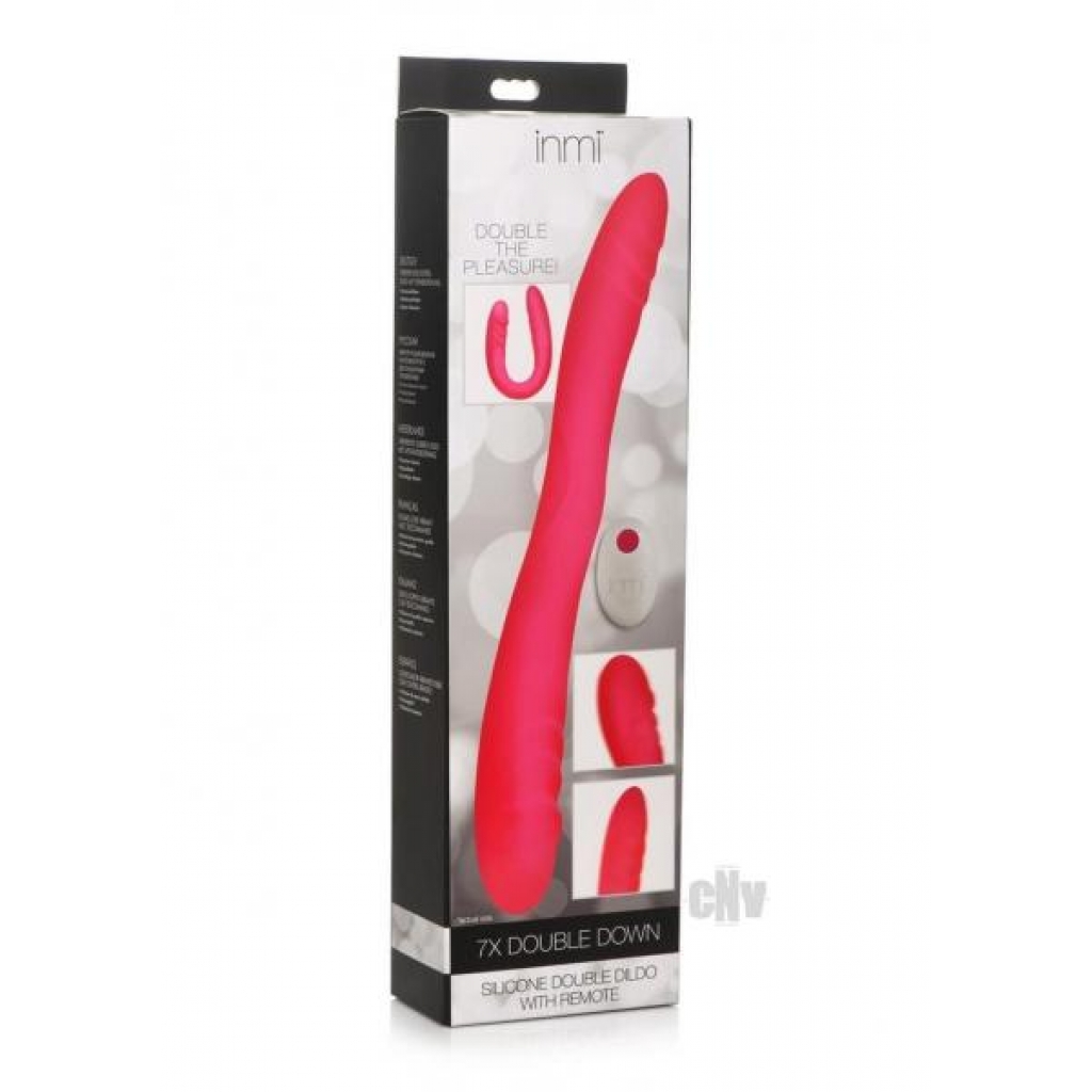 Inmi 7x Double Down Dildo W/remote Pink - Xr Llc