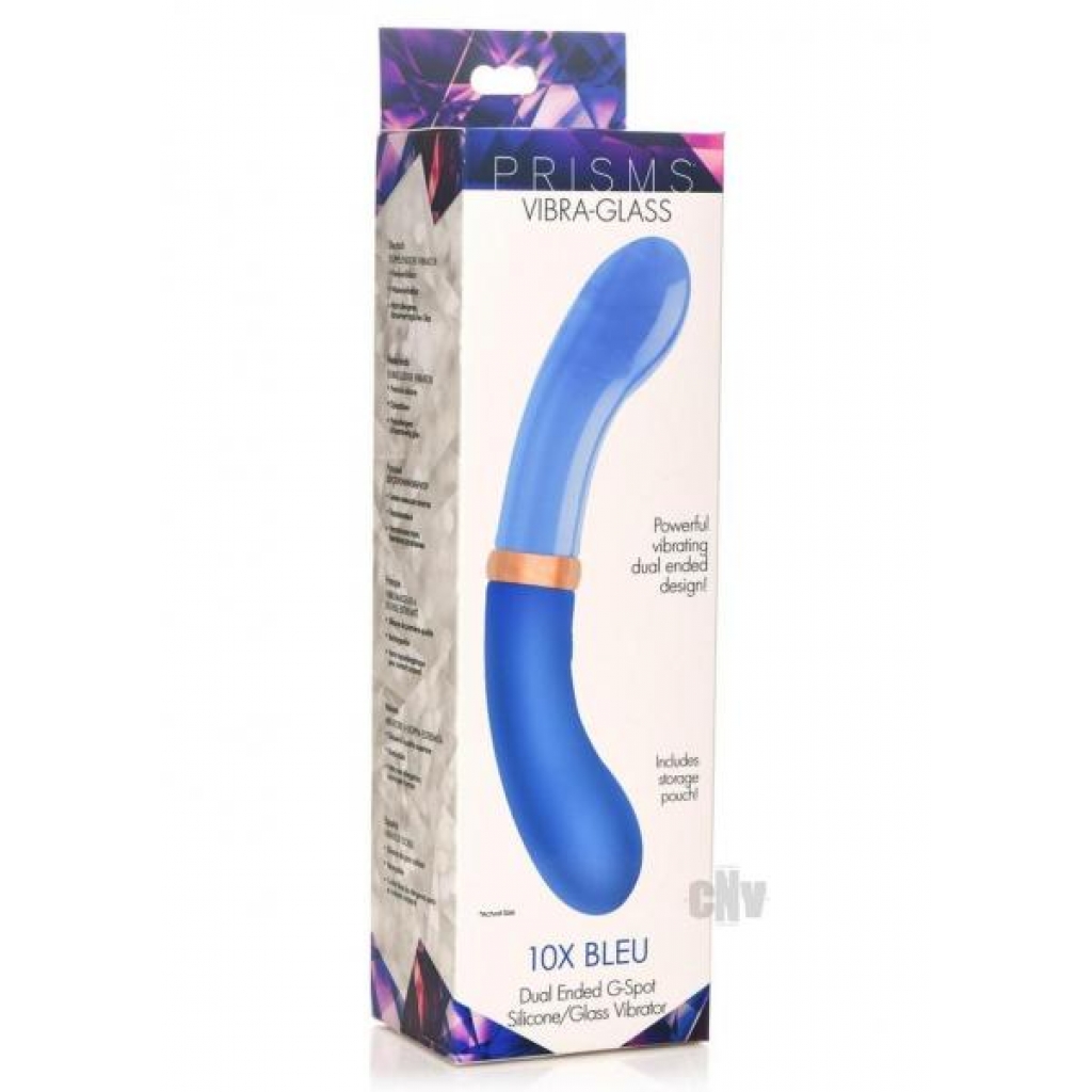 Prisms Vibra Glass Duel End G Spot Bleu - Xr Llc