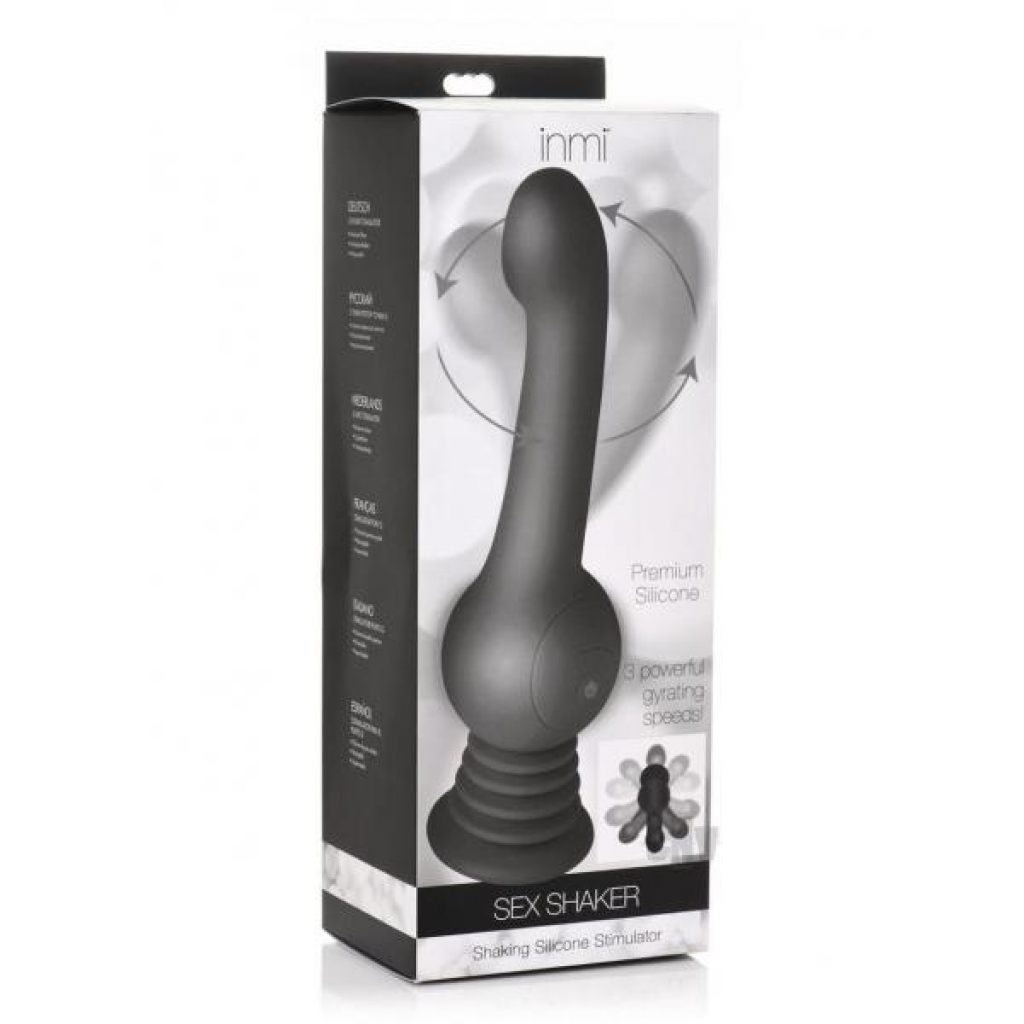 Powerful Inmi Sex Shaker - Black Gyrating Stimulator