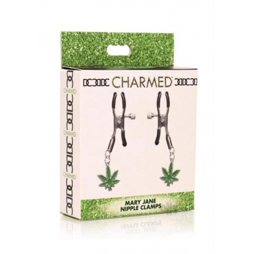 Charmed Mary Jane Nipple Clamps Green - Xr Llc