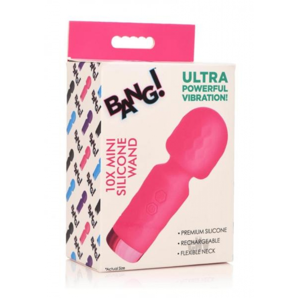 Bang 10x Mini Silicone Wand Pink - Xr Llc