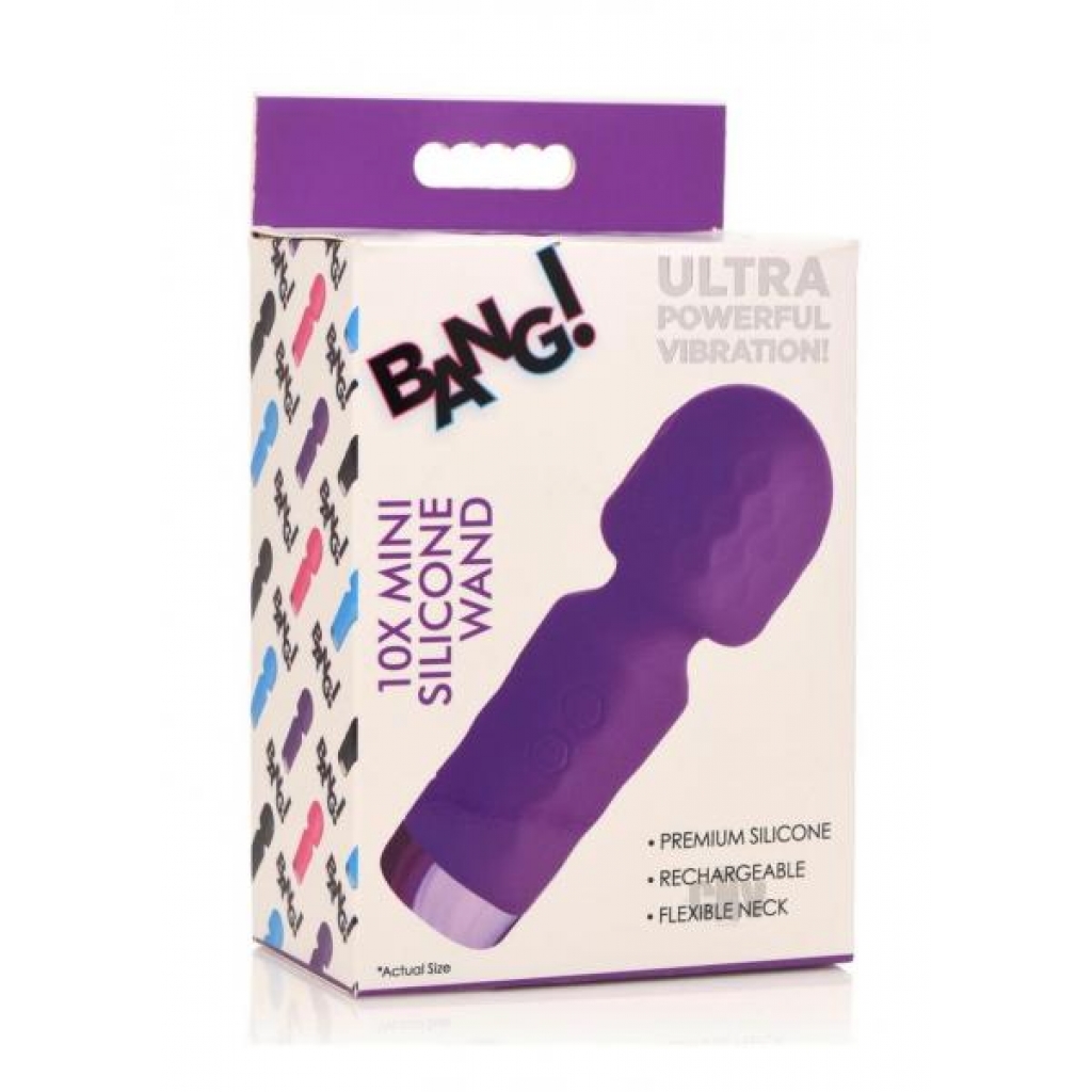 Bang 10x Mini Silicone Wand Purple - Xr Llc