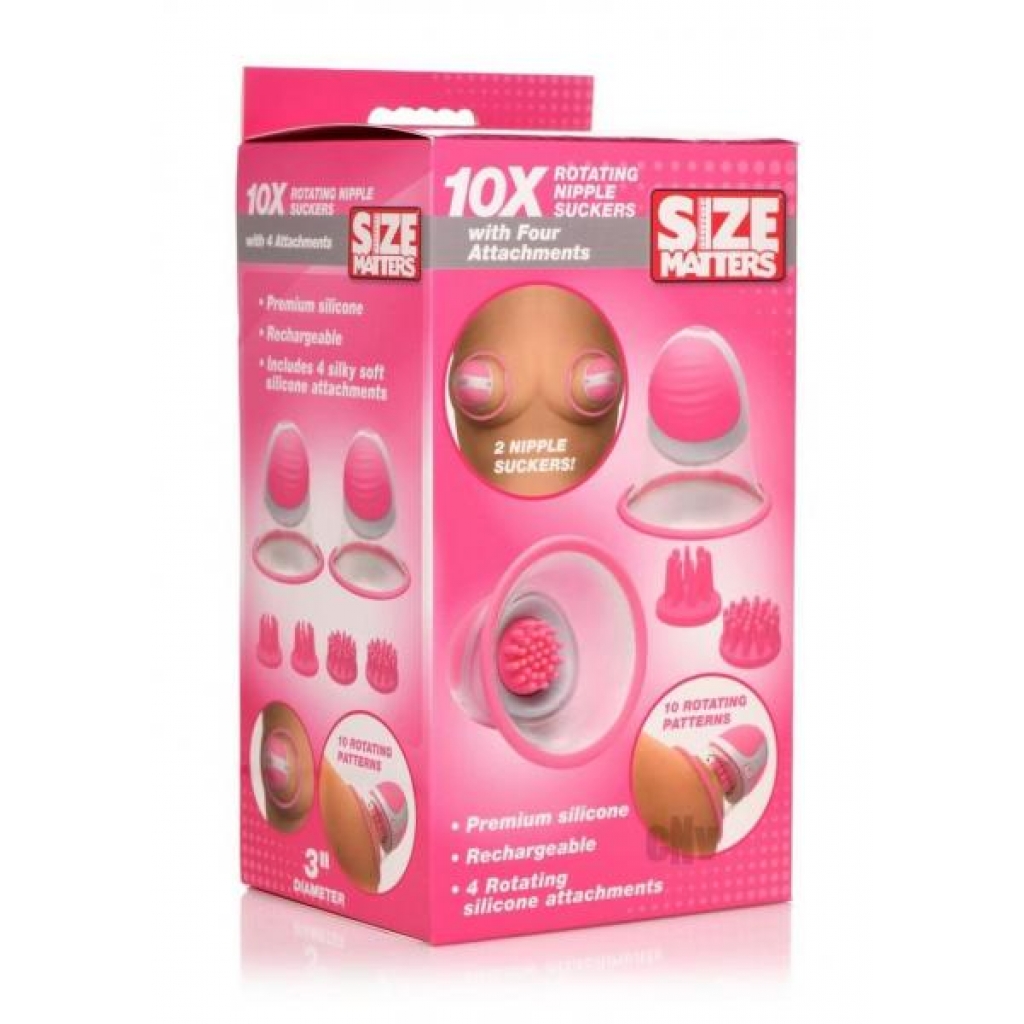 Size Matters 10x Rotate Nipple Suckers - Xr Llc