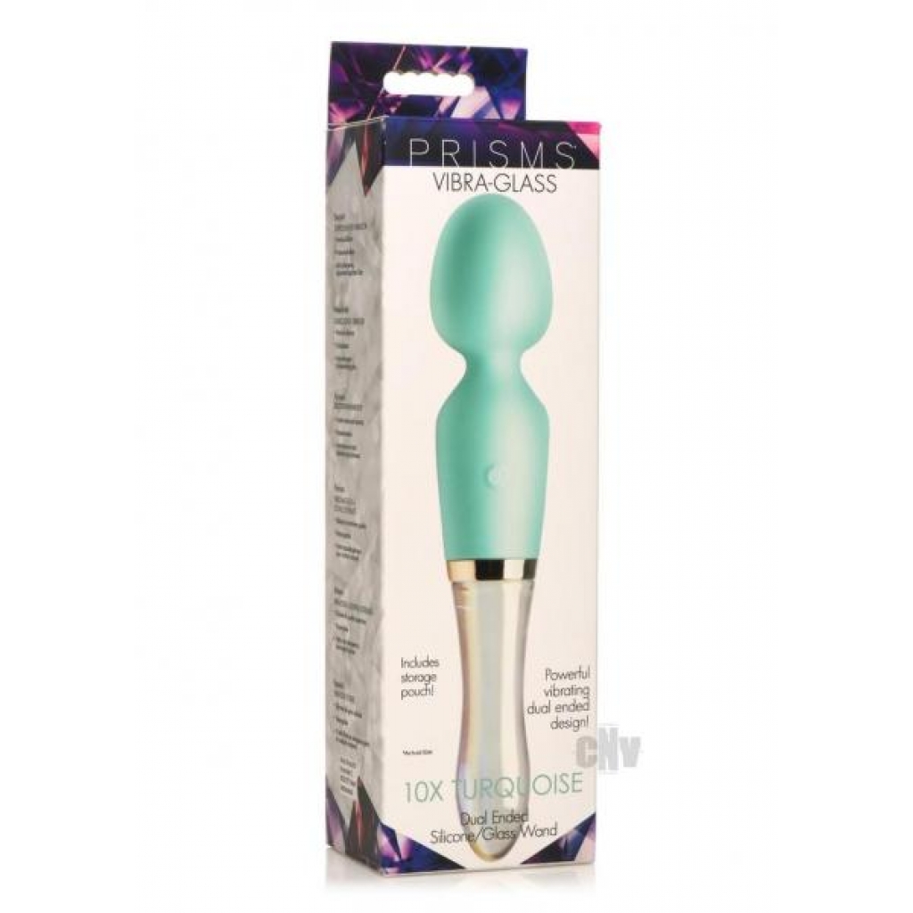 Prisms Vibra Glass Wand Turquoise - Xr Llc