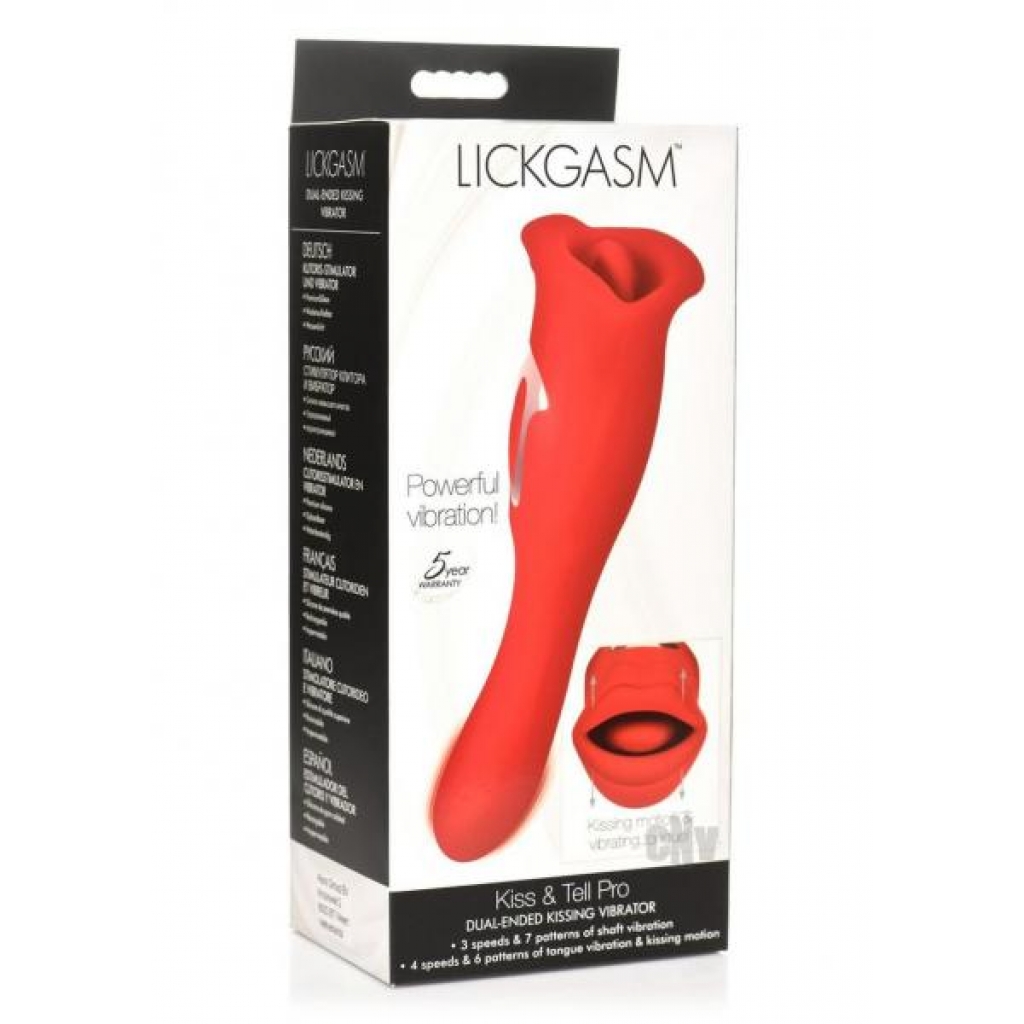 Lickgasm Kiss Tell Pro Red - Xr Llc