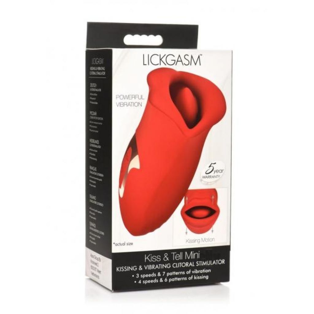 Lickgasm Kiss Tell Mini Red - Xr Llc