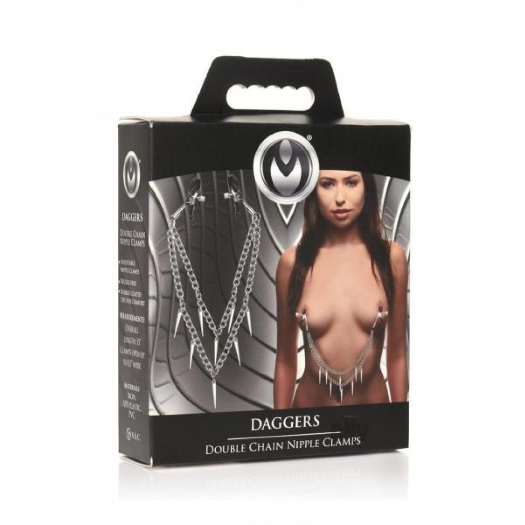 Ms Daggers Nipple Clamps - Silver