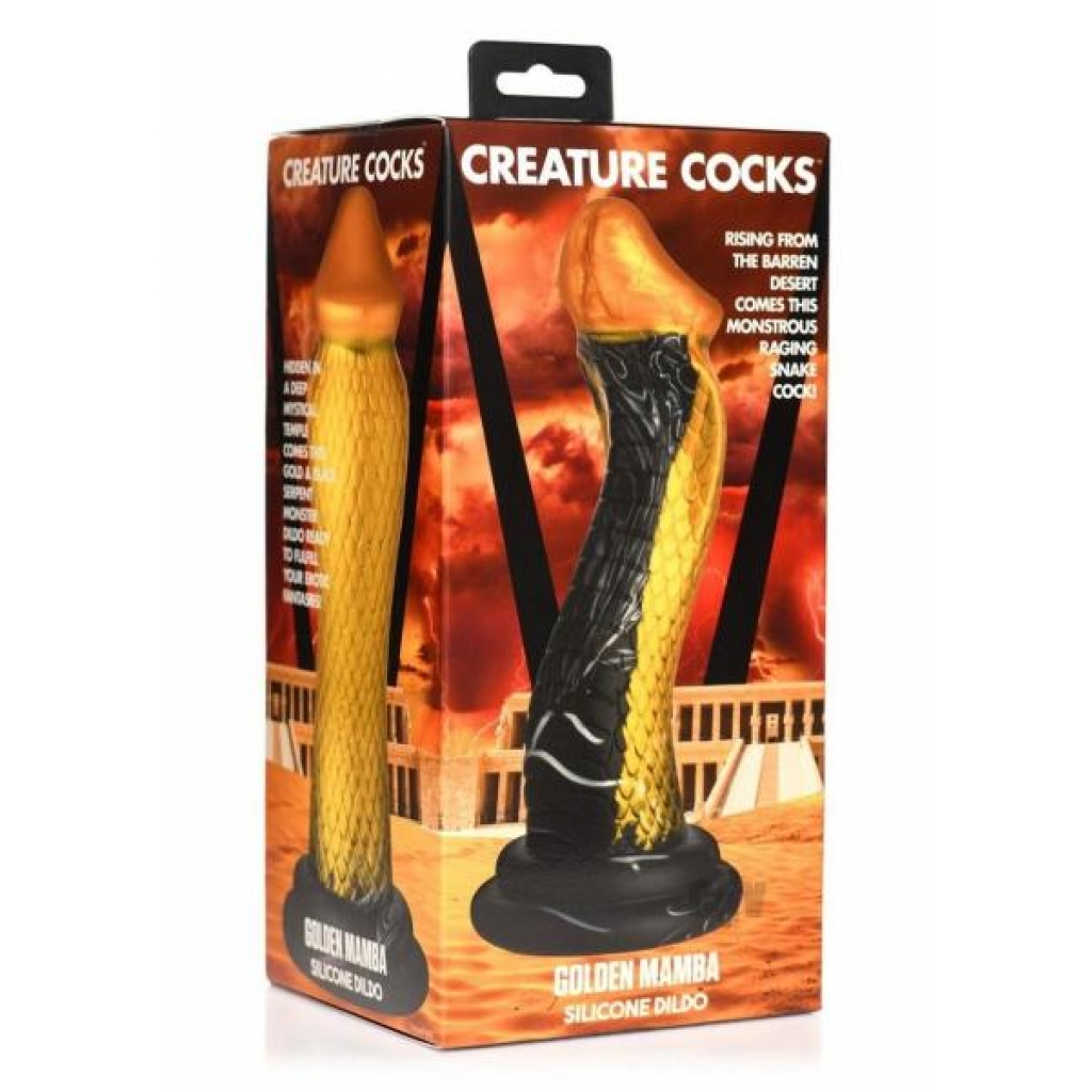 Creature Cocks Golden Mamba - Gold/Black