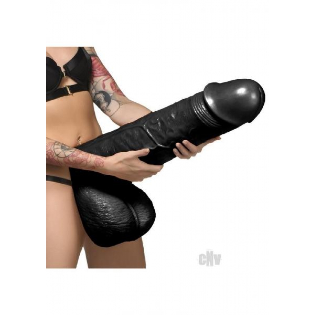 Master Cock Moby Super Dildo 2' Black