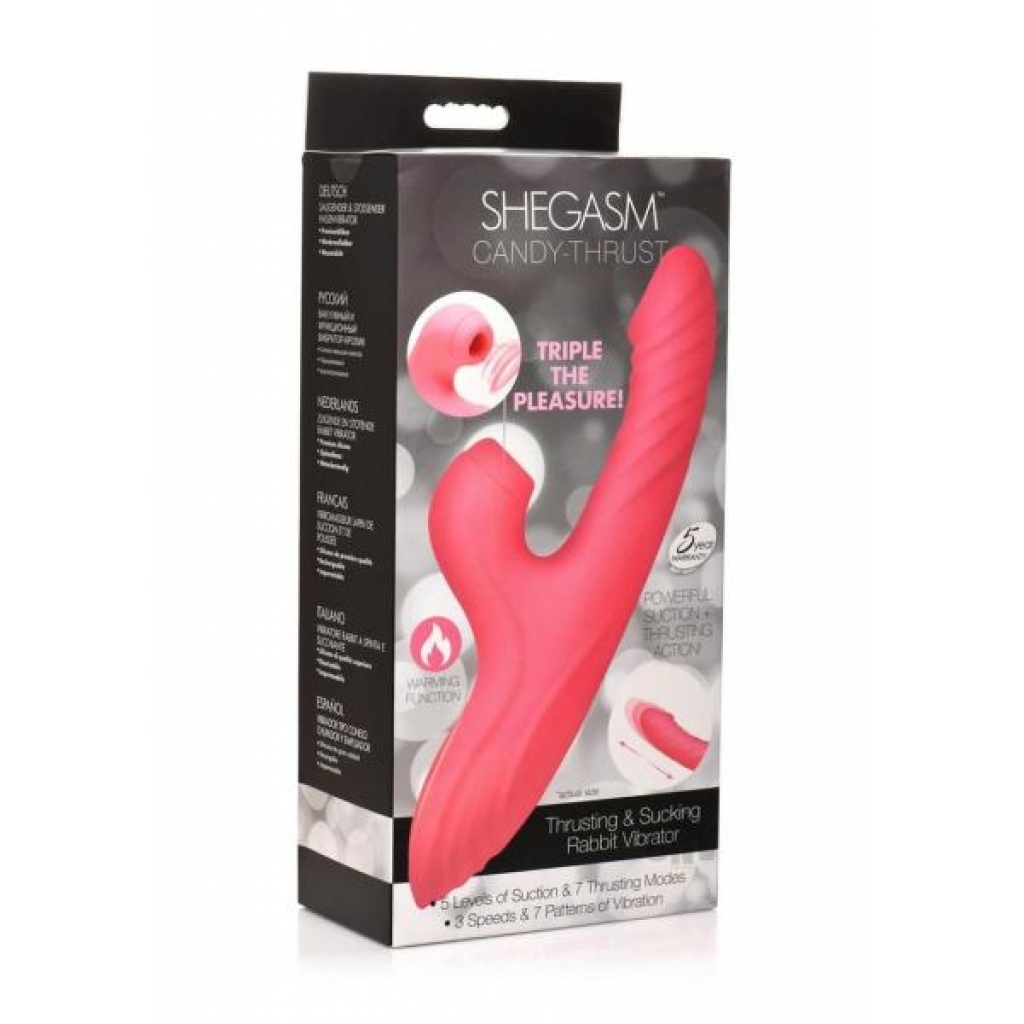 Shegasm Candy Thrust Rabbit Vibe Pink - Xr Llc