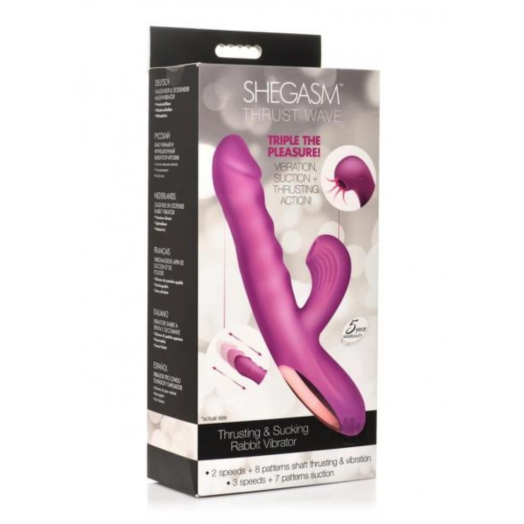 Shegasm Thrust Wave Vibrator Purple - Xr Llc