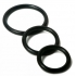 Trinity Silicone Cock Rings Black - Xr Brands