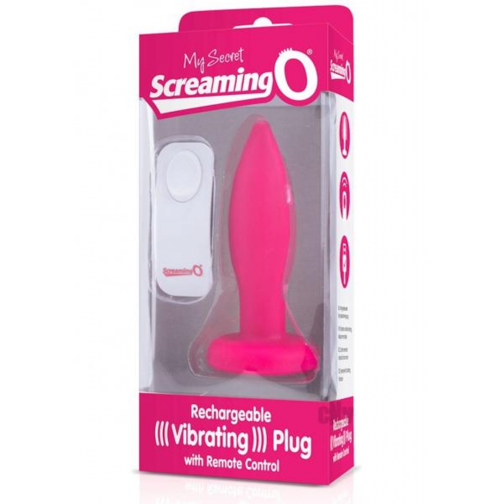 My Secret Remote Vibe Plug Pink - Screaming O