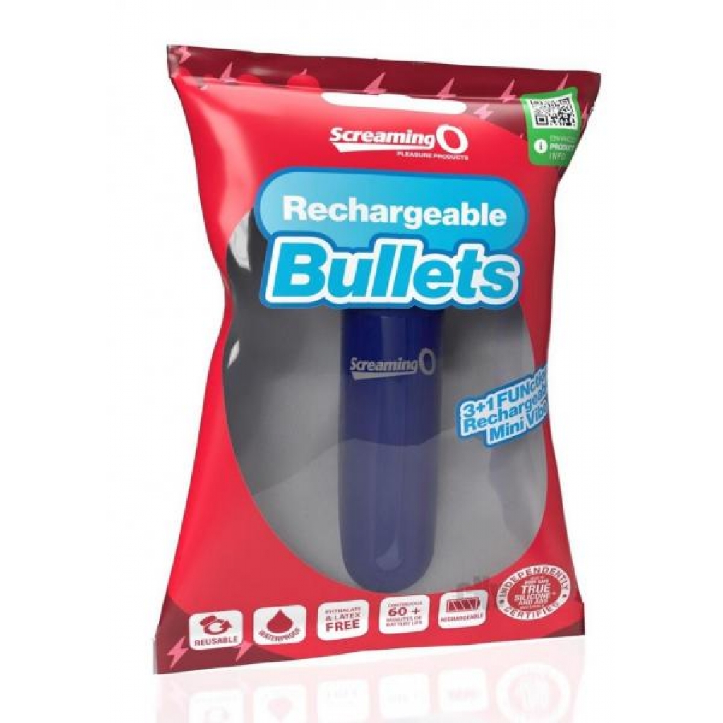 Screaming O Recharge Bullets Blue - Screaming O