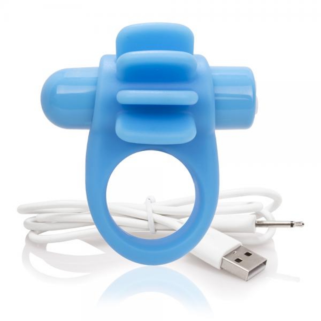 Charged Skooch Blue Vibrating Cock Ring