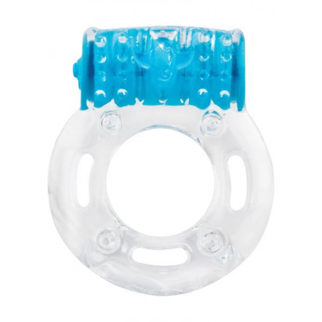 Screaming O Plus Vibrating Erection Ring - Blue