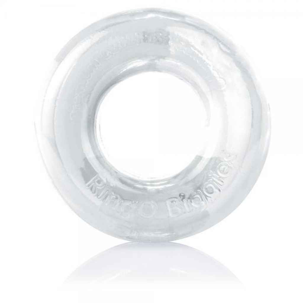 RingO Biggies Clear Thick Cock Ring - Screaming O