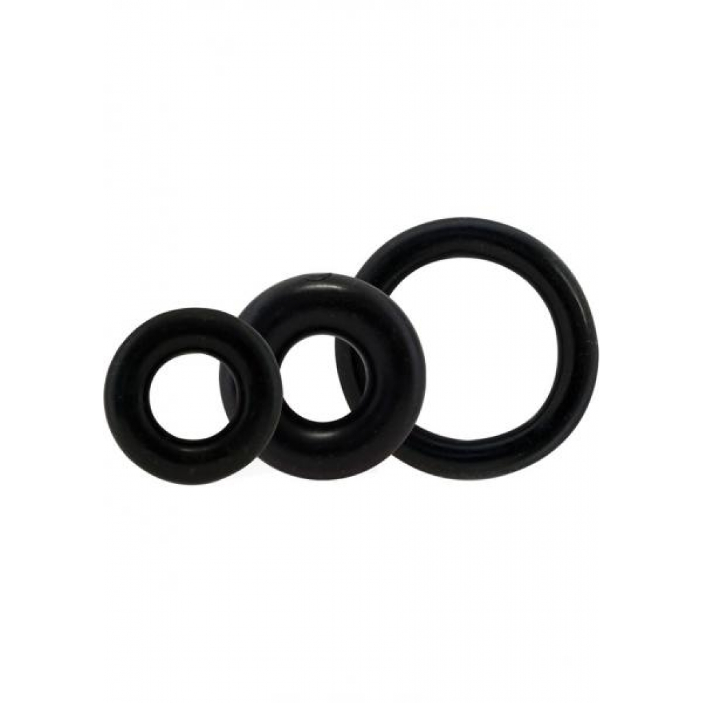 Ringo x3 3 Pack C Rings 6 Packs Per Box Black - Screaming O