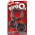 Ringo x3 3 Pack C Rings 6 Packs Per Box Black - Screaming O