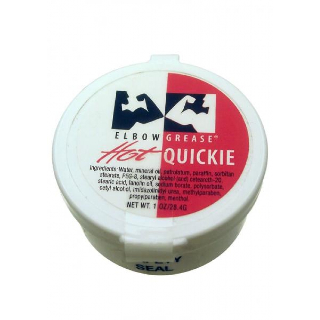 Elbow Grease Hot Quickie Cream Lubricant 1 Ounce - B Cumming Company Inc