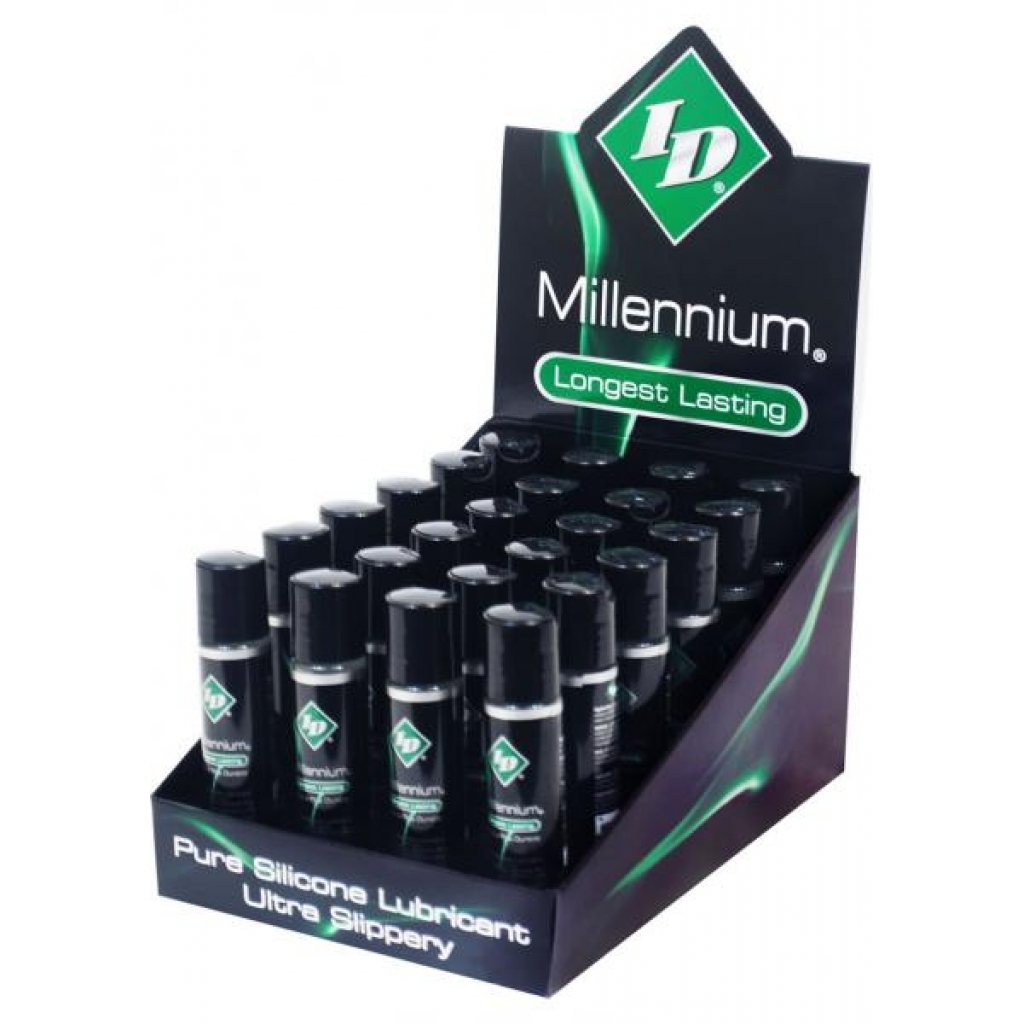 ID Millennium Longest Lasting Pure Silicone Lubricant 1 Ounce 24 Per Display - Id Lubricants