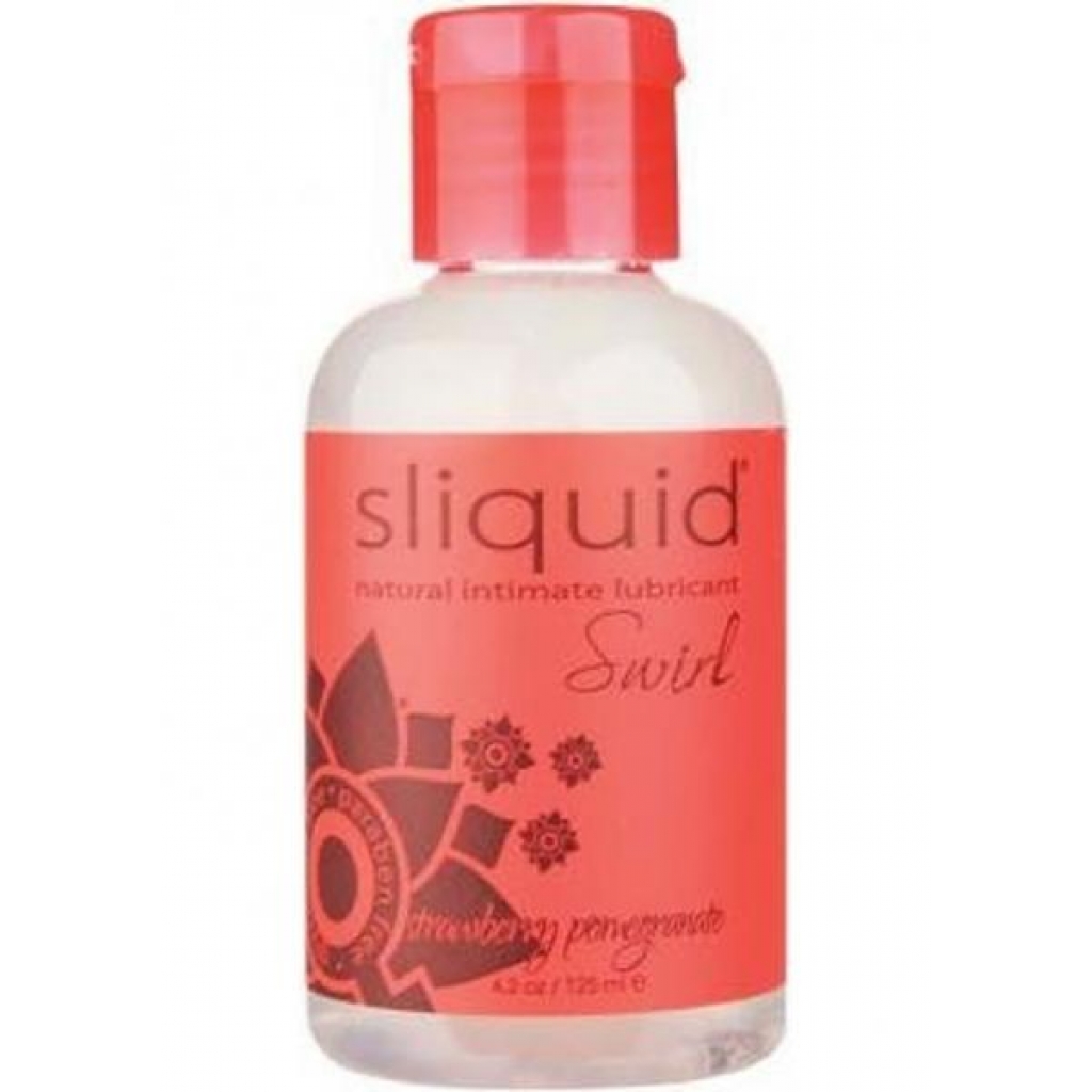 Sliquid Swirl Natural Water based Lubricant Strawberry Pomegranate 4.2 Ounce - Sliquid