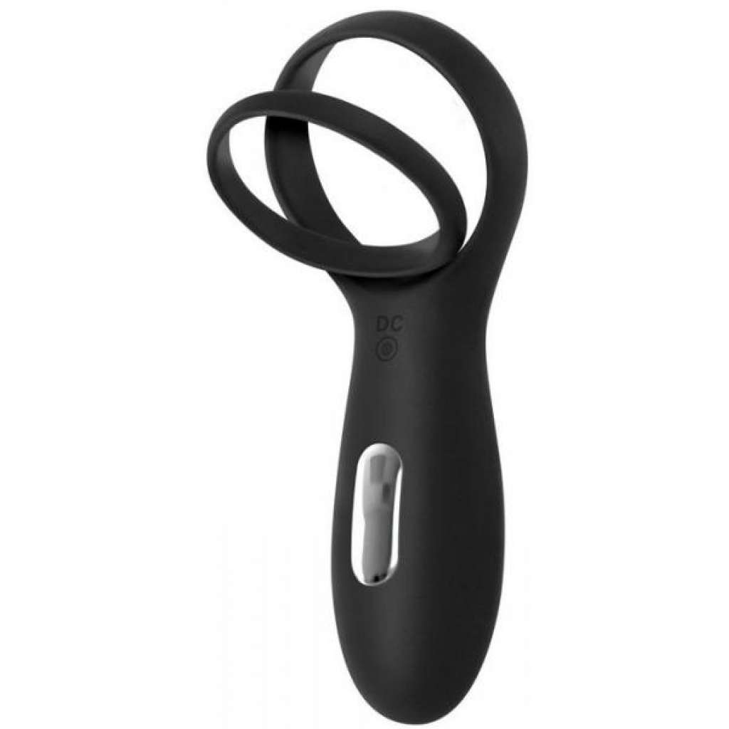 The Rechargeable Torpedo Black Vibrating Ring - Evolved Novelties