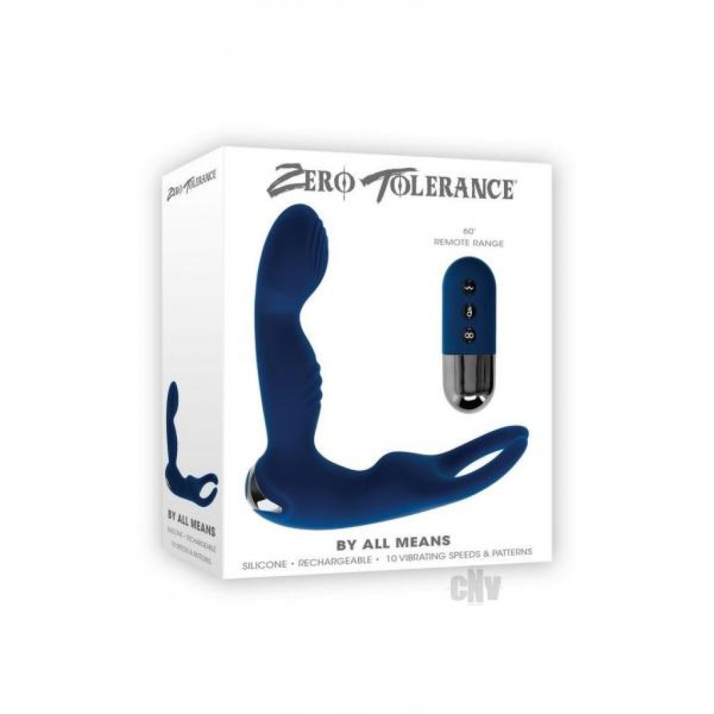 Zt By All Means Blue Prostate Vibrator