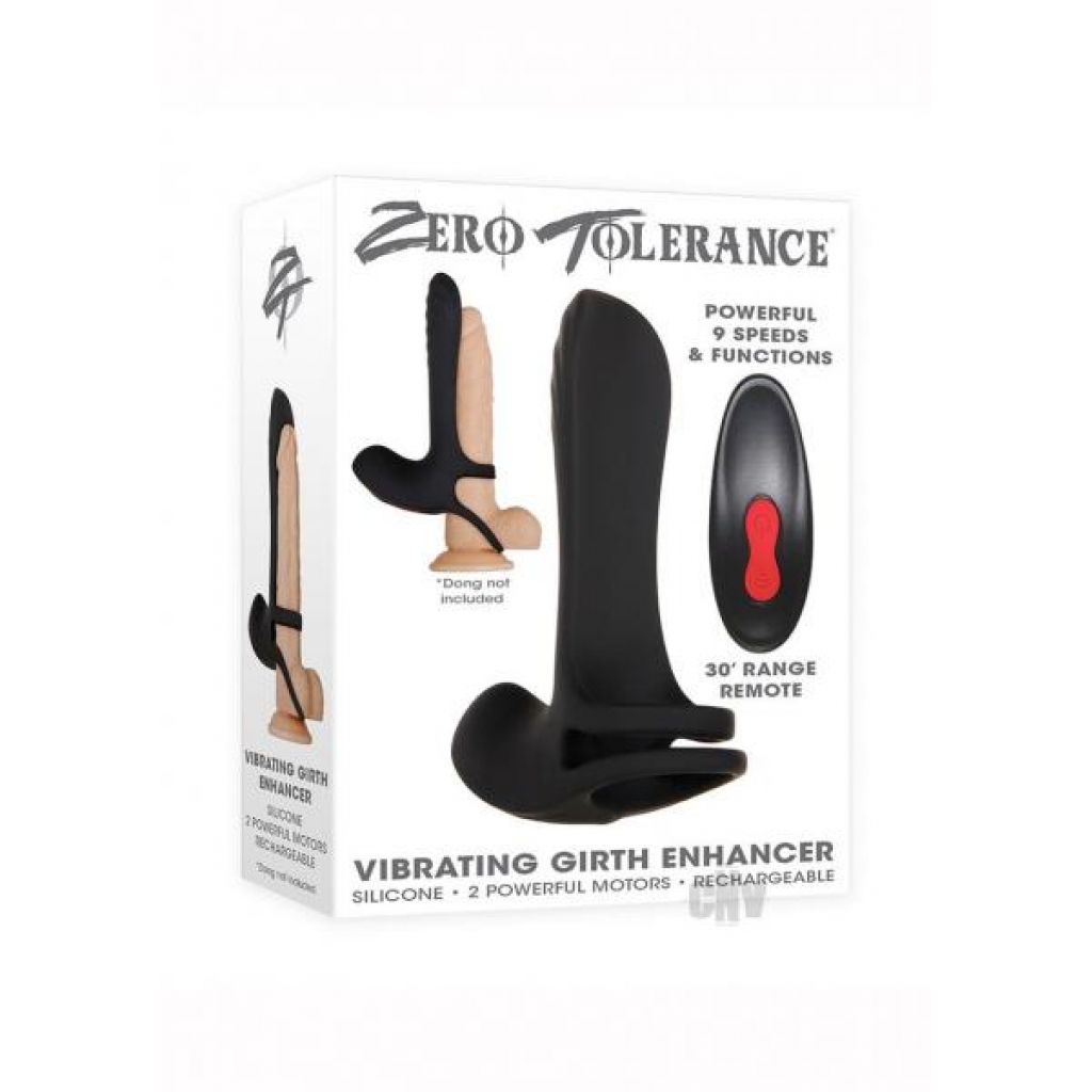 Zt Vibrating Girth Enhancer Black/red - Zero Tolerance