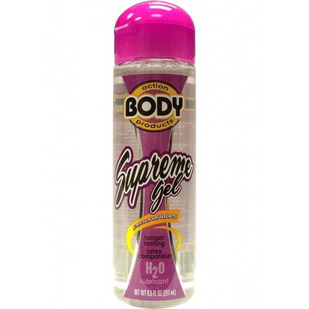 Body Action Supreme Gel Water Based Lubricant - 8.5oz